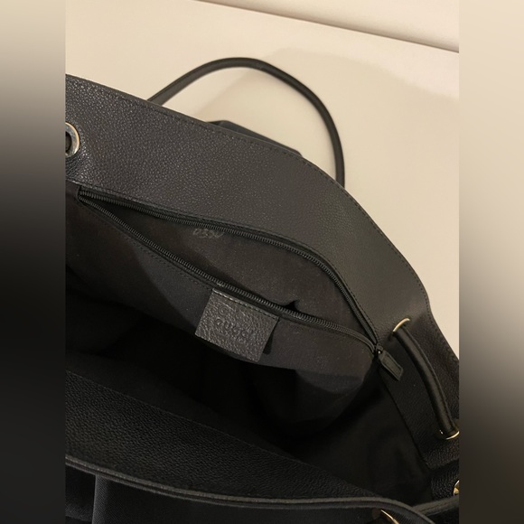 Brand NEW ~ Gucci ~ GG Black Canvas Gifford Large Tote Bag - Picture 7 of 11